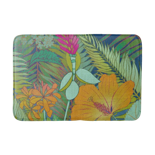 Tropical Tapestry II Bath Mat (Front)