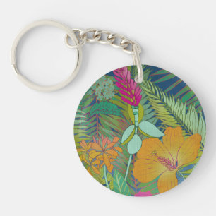 Tropical Tapestry II Key Ring
