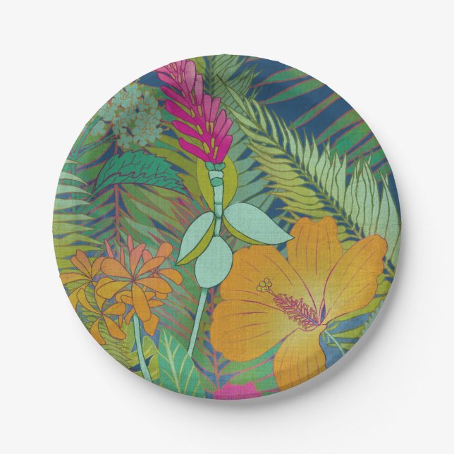 Tropical Tapestry II Paper Plate (Front)