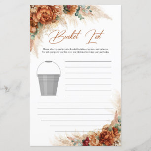 Tropical terracotta burnt orange rusty Bucket List