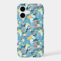 Tropical Texture With Toucans and Hummingbirds