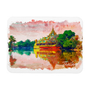 Tropical Thailand Beach Paradise Travel Magnet