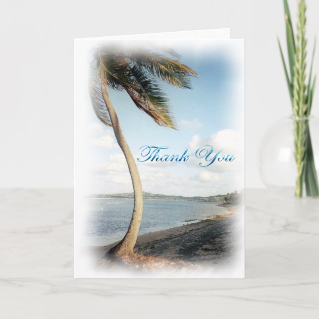 Tropical Thank You Card (Front)