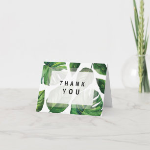 Tropical Thank you note Card