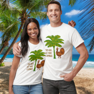 Tropical Thanksgiving Eat More Flamingos T-Shirt