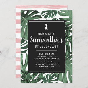 Tropical Theme Bridal Bachelorette Birthday Party Invitation