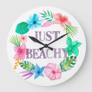 Tropical Theme Clock for Beach House Florida Home