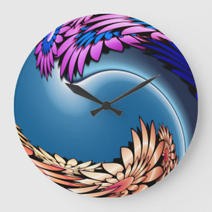 Tropical Tidal Wave Large Clock
