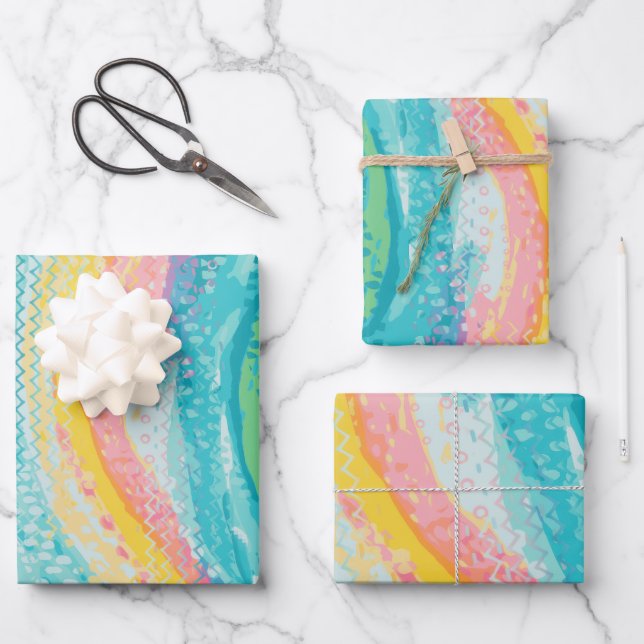 Tropical Tide Pool Dreams Wrapping Paper Sheet (Front)