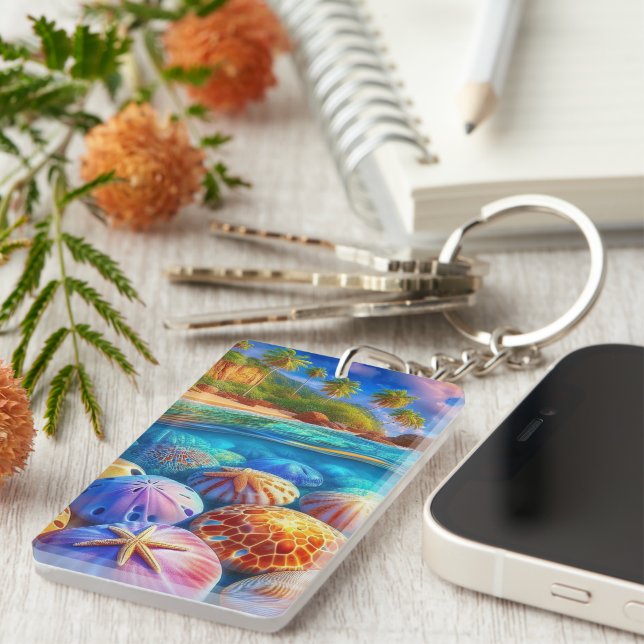 Tropical Tide Treasures Key Ring (Front Right)