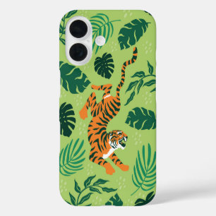 Tropical Tiger iPhone 16 Case