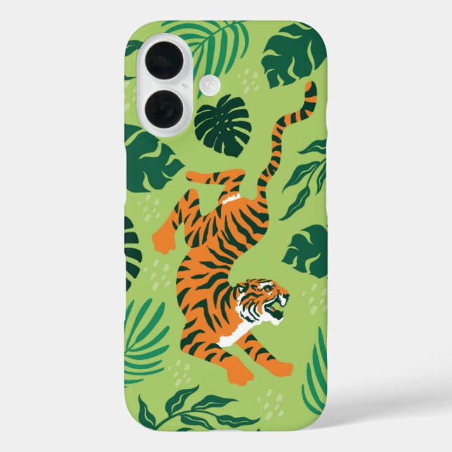 Tropical Tiger Case-Mate iPhone Case (Back)