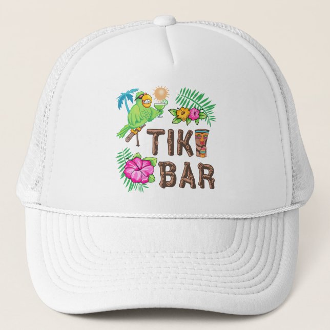 TROPICAL TIKI BAR TRUCKER HAT (Front)