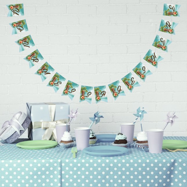 Tropical Tiki Party Bunting (Creator Uploaded)