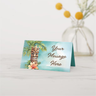 Tropical Tiki Party Place Card