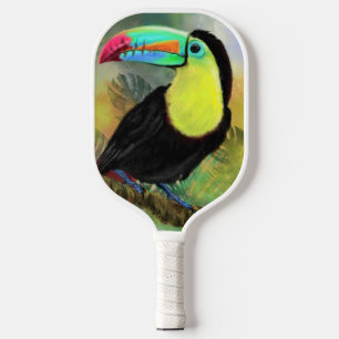 Tropical Toco Toucan Bird Pickleball Paddle