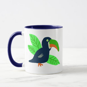Tropical Toucan And Leaves Mug