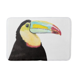 Tropical Toucan Bird Bath Mat