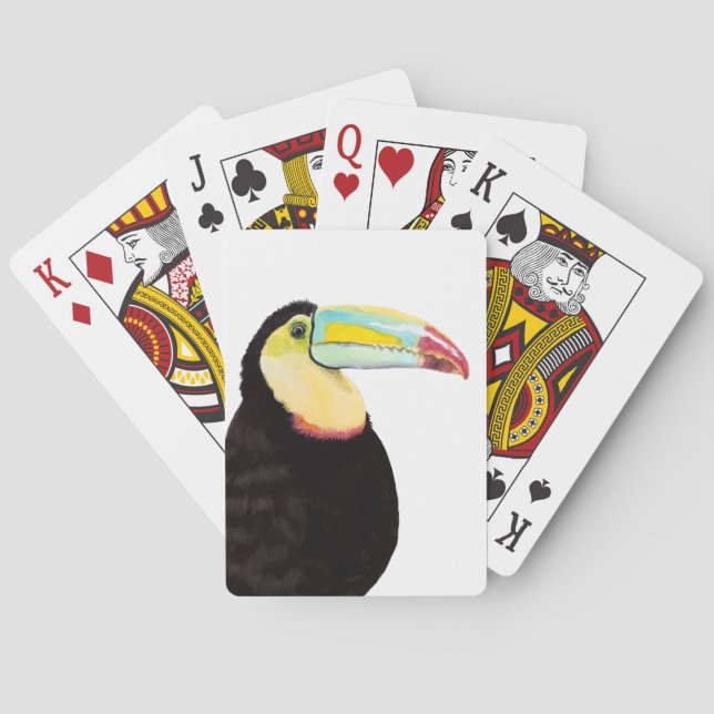Tropical Toucan Bird Playing Cards (Back)