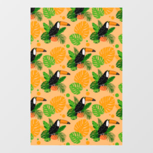 Tropical Toucan Bird Seamless Pattern