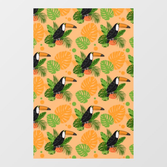 Tropical Toucan Bird Seamless Pattern (Sheet)