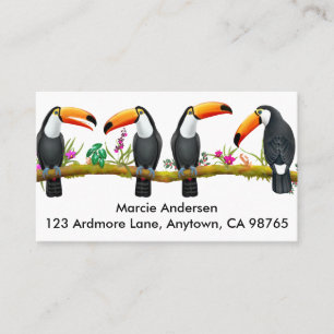 Tropical Toucan Birds Business Cards