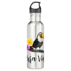 Tropical Toucan Costa Rica Pura Vida Water Bottle