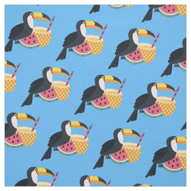 Tropical Toucan custom colour fabric (Swatch)