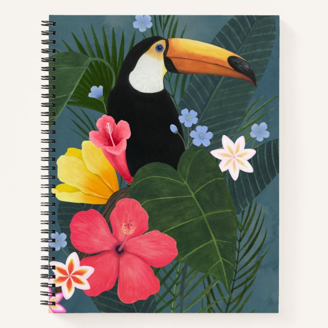 Tropical Toucan in the Wilderness Notebook (Front)