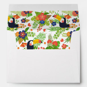 Tropical Toucan Lining Envelopes