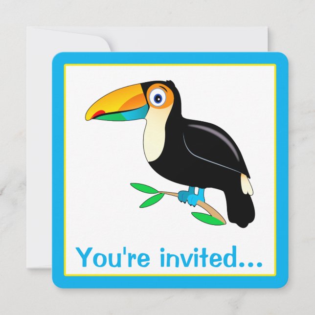Tropical Toucan Party Invitation (Front)