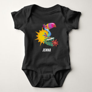 Tropical Toucan Personalised Baby Bodysuit