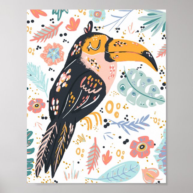 Tropical Toucan Poster (Front)