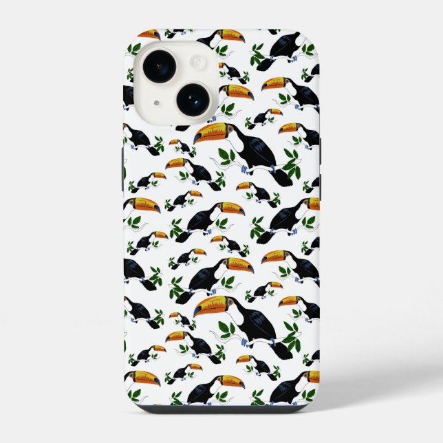 Tropical Toucans - Playful Jungle  iPhone Case (Back)