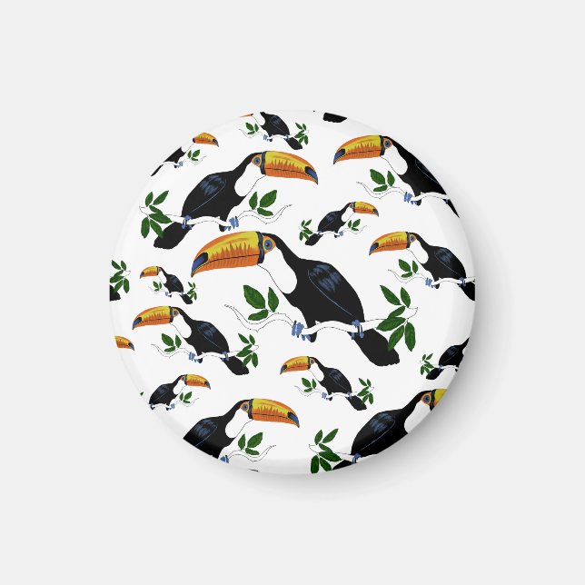 Tropical Toucans - Playful Jungle Magnet (Front)