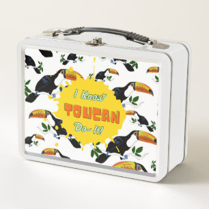 Tropical Toucans - Playful Jungle Metal Lunch Box