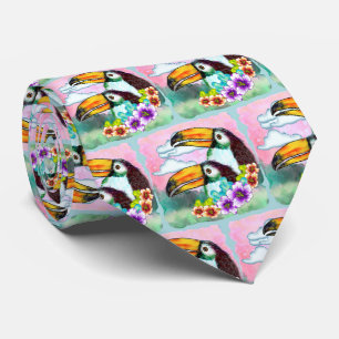 Tropical Toucans  Tie
