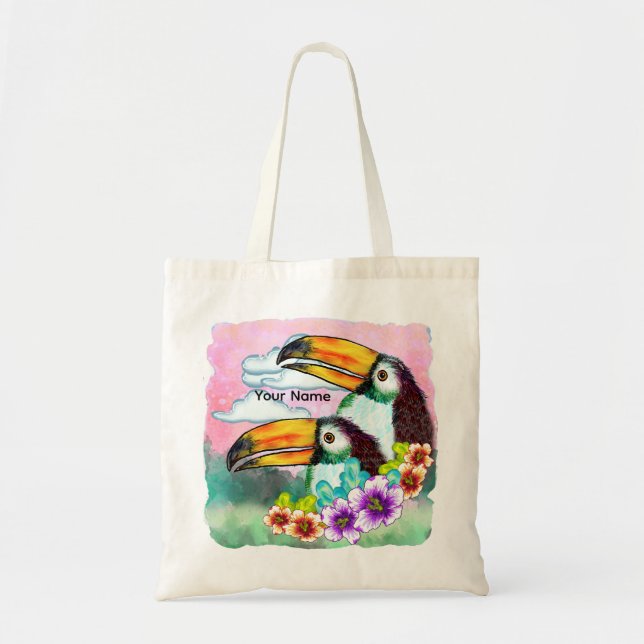 Tropical Toucans  Tote Bag (Front)