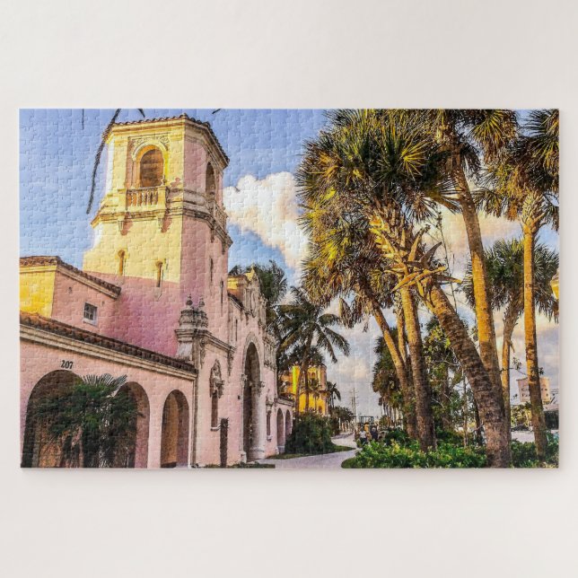 Tropical Train Station Jigsaw Puzzle (Horizontal)