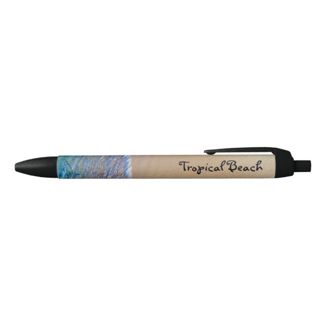 Tropical Travel Black Ink Pen (Top)
