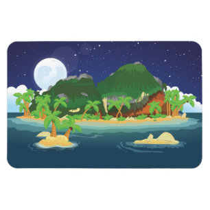 Tropical Treasure Island Magnet