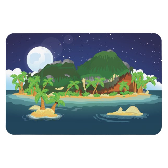 Tropical Treasure Island Magnet (Horizontal)