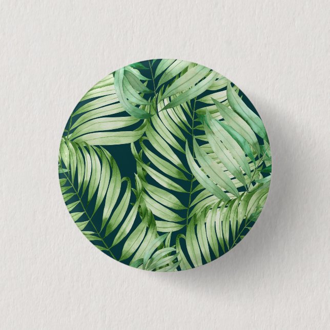Tropical Tree Art 3 Cm Round Badge (Front)