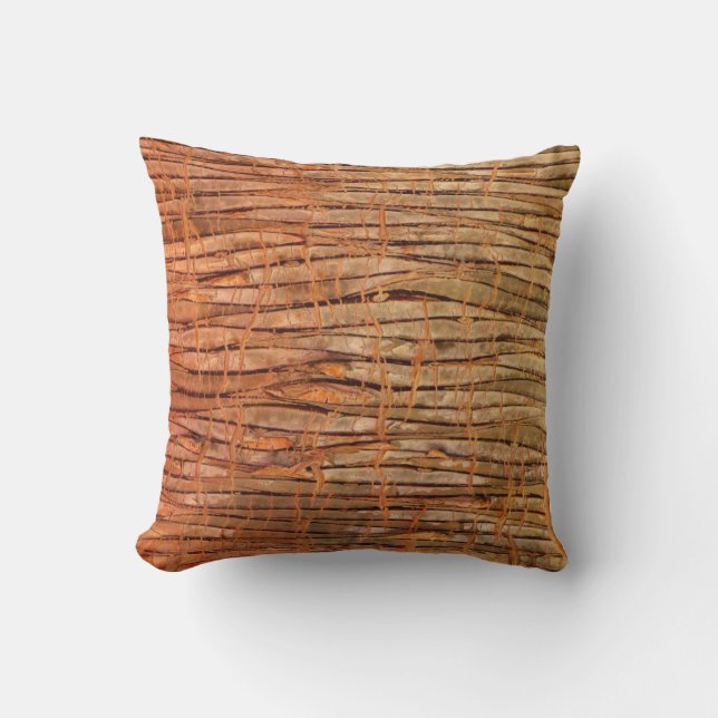 Tropical Tree Bark Photo Cushion (Front)