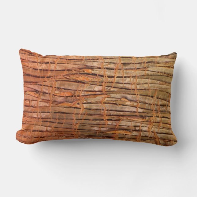 Tropical Tree Bark Wickery Photo Lumbar Cushion (Front)