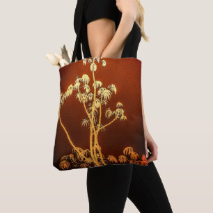 Tropical Tree Silhouette Tote Bag