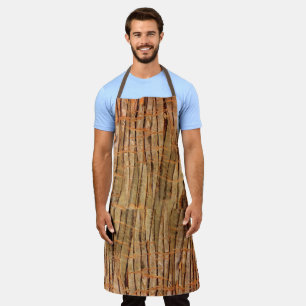 Tropical Tree Wicker Bark Photo Apron