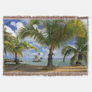 Tropical Trees Throw Blanket