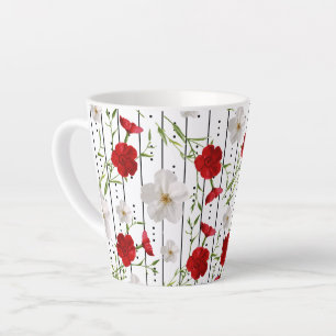 Tropical Trellis Garden Art Latte Mug