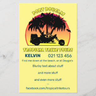 Tropical Trike Tours Flyer